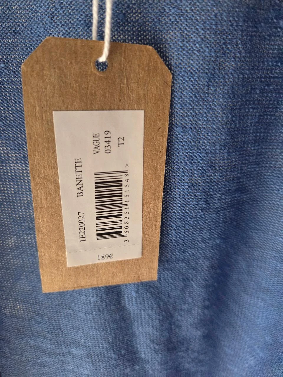 Gilet long 100% lin Des Petits Hauts bleu cobalt • Taille 2 (40-42) • Neuf – photo 5